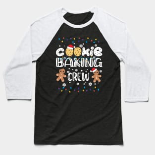 Christmas Lights Christmas Cookie Baking Crew Baseball T-Shirt